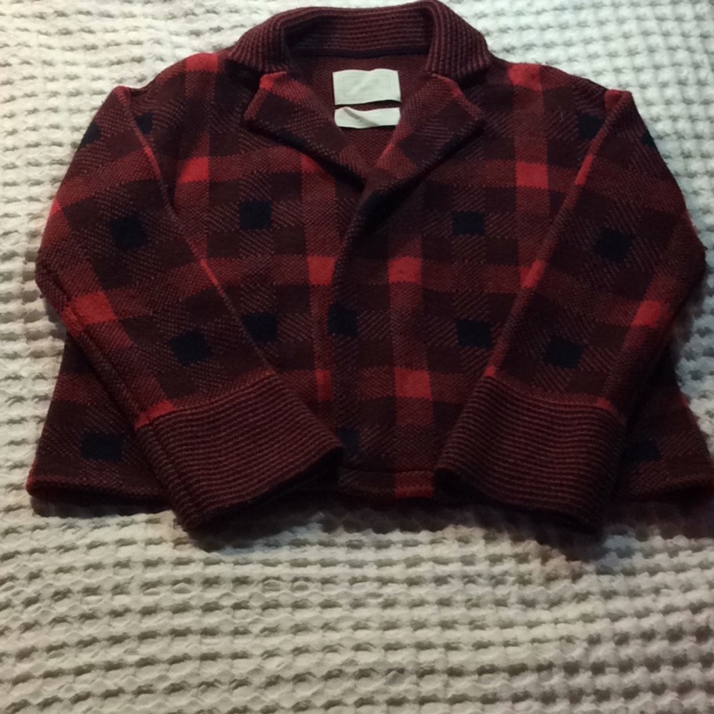 The good friends, sweater, red & black, size large
